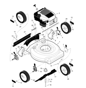 Part Location Diagram of F-99417 Murray Instruction Book